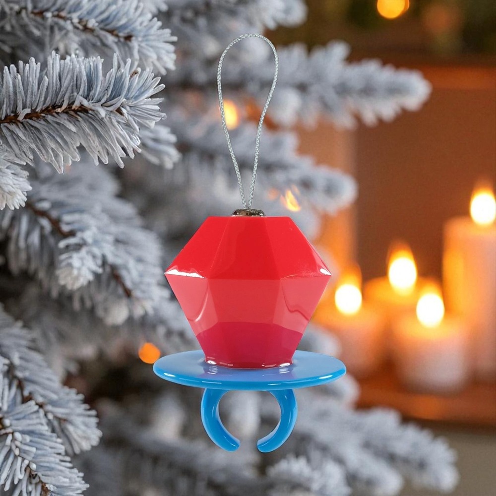 Ring Pop Novelty Food Decoupage Christmas Ornament by Ruz - NWT